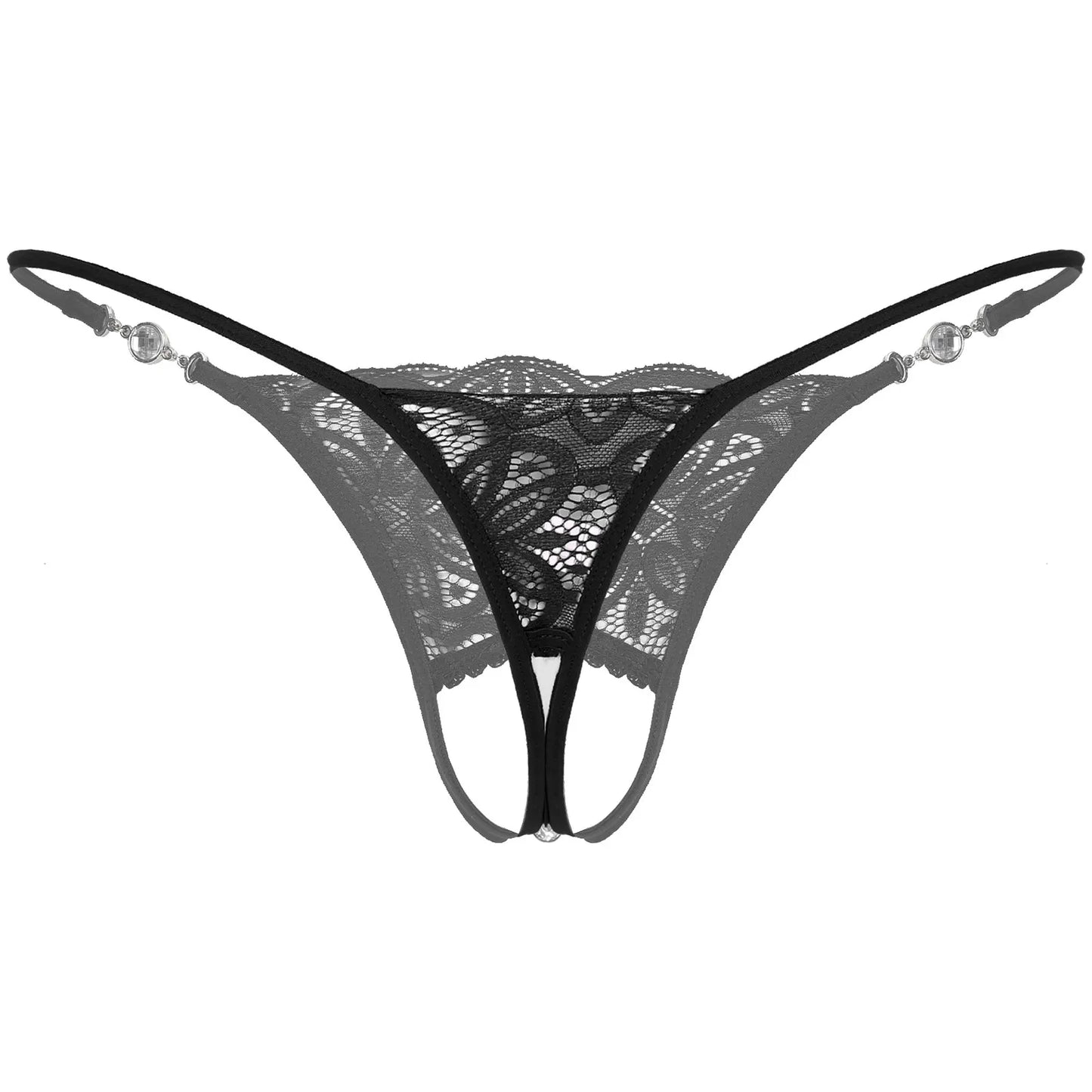 Men's Rhinestone Lace Thong Collection