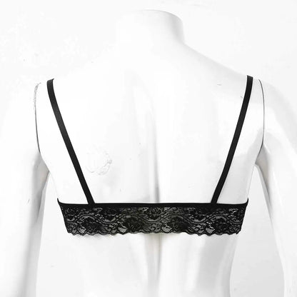 Men's Lace Bow Bra