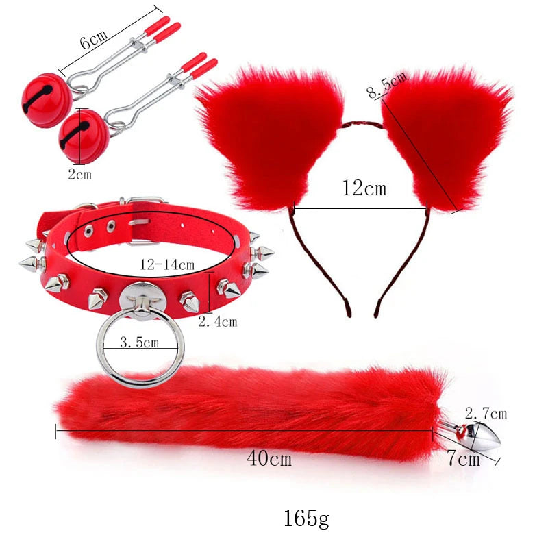 Fox Tail Anal Plug Costume Set