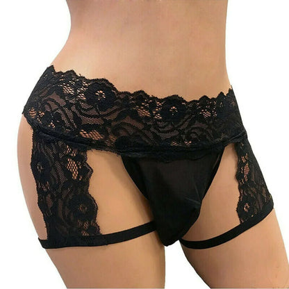 Men's Lace Garter + Thong