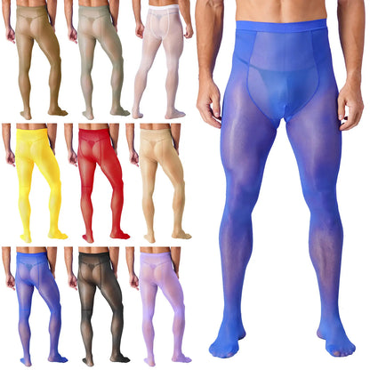 Men's High Waist Pantyhose