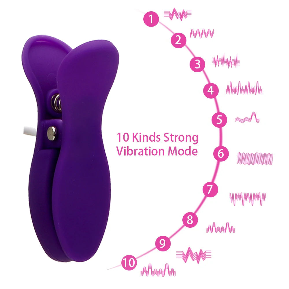 Vibrator Nipple Clamps