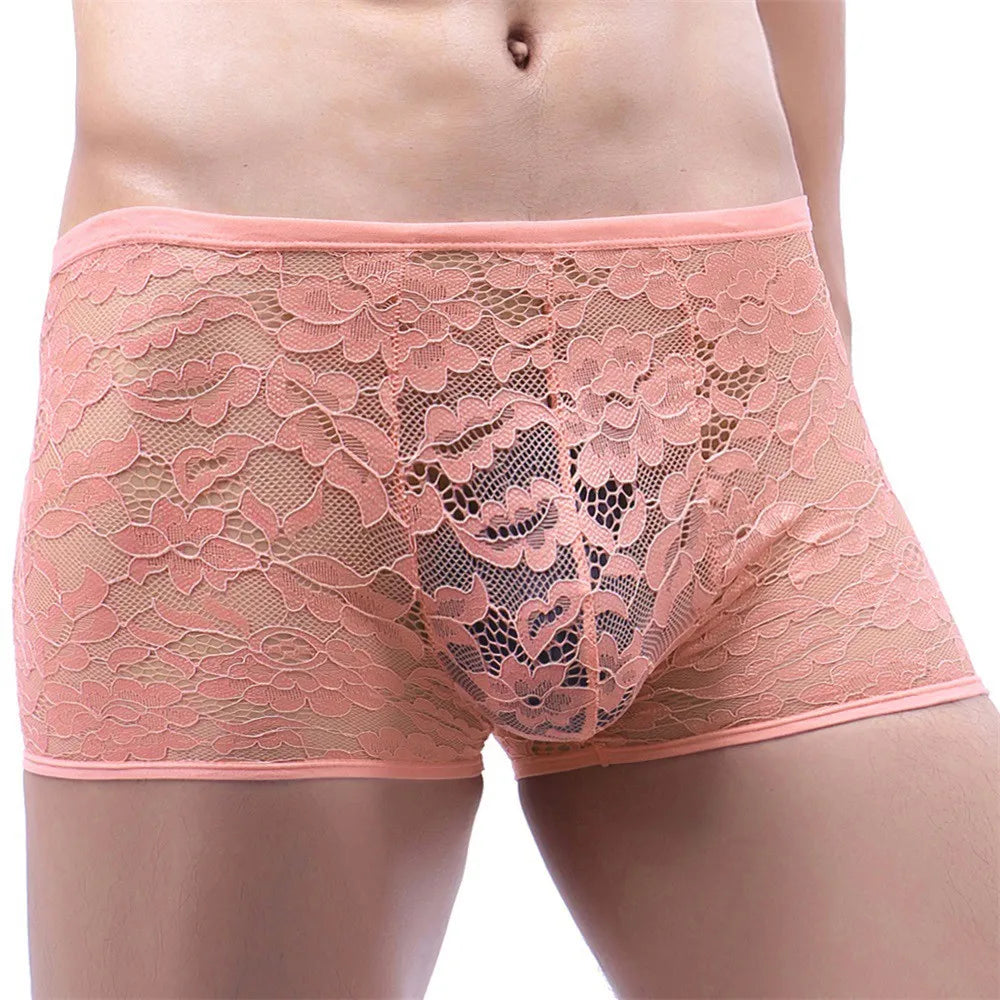 Men's Lace Boxers