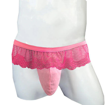 Men's Lace Skirt Thong