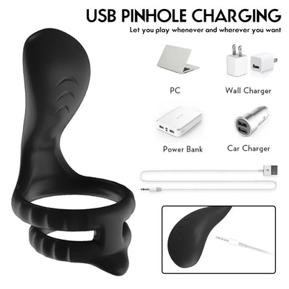 Anus Testies Vibrating Penis Ring