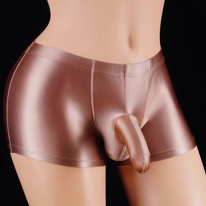 Men's Satin Booty Shorts