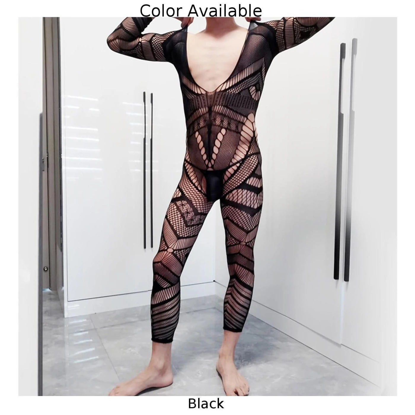 Men's Fishnet Bodysuit