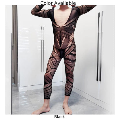 Men's Fishnet Bodysuit