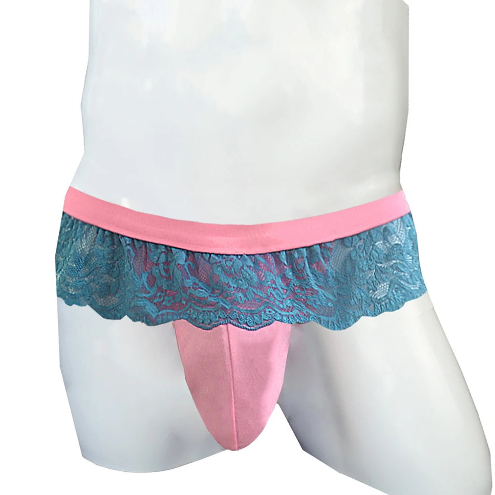 Men's Lace Skirt Thong