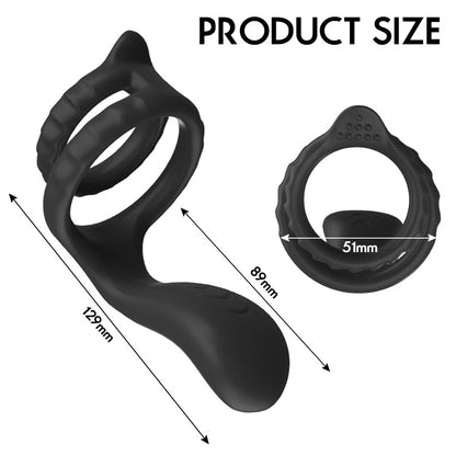 Anus Testies Vibrating Penis Ring