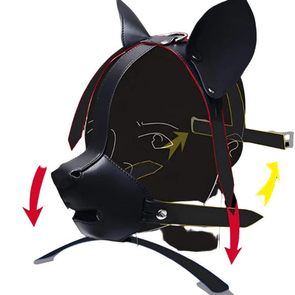 K9 Leather BDSM Dog Mask